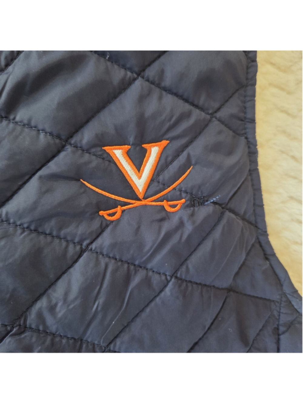 Women’s Colosseum Quilted Vest Embroidered Virginia Tech Logo - Picture 5 of 6